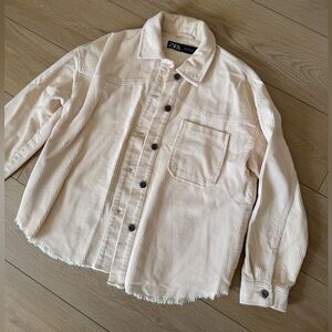 Zara Cream Corduroy Shirt